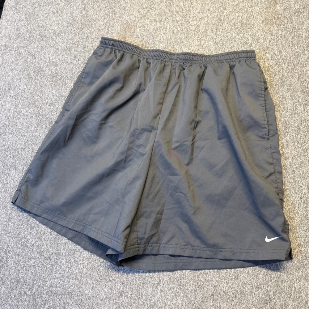 Nike Fit Dry Mens XXL Athletic Shorts Gray Charcoal Running Training Pockets